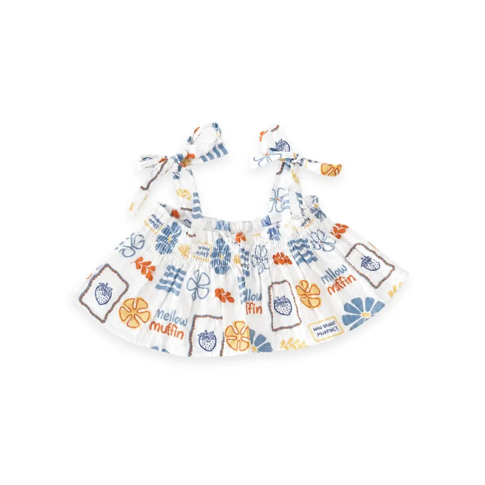 Mellow Muffin Strappy Crop Top - Buttercup