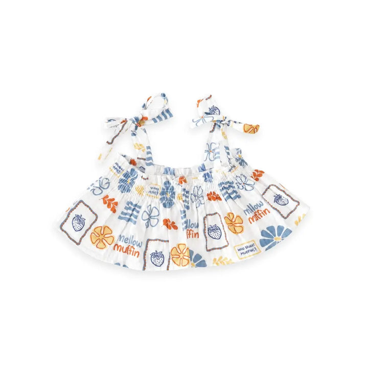 Mellow Muffin Strappy Crop Top - Buttercup