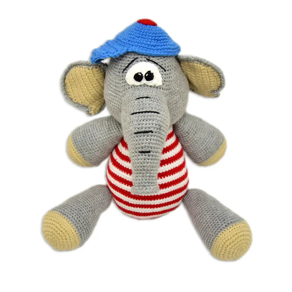 Bobo the Elephant – Lovingly Handmade Crochet Soft Toy | Safe &amp; Adorable Gift for Kids