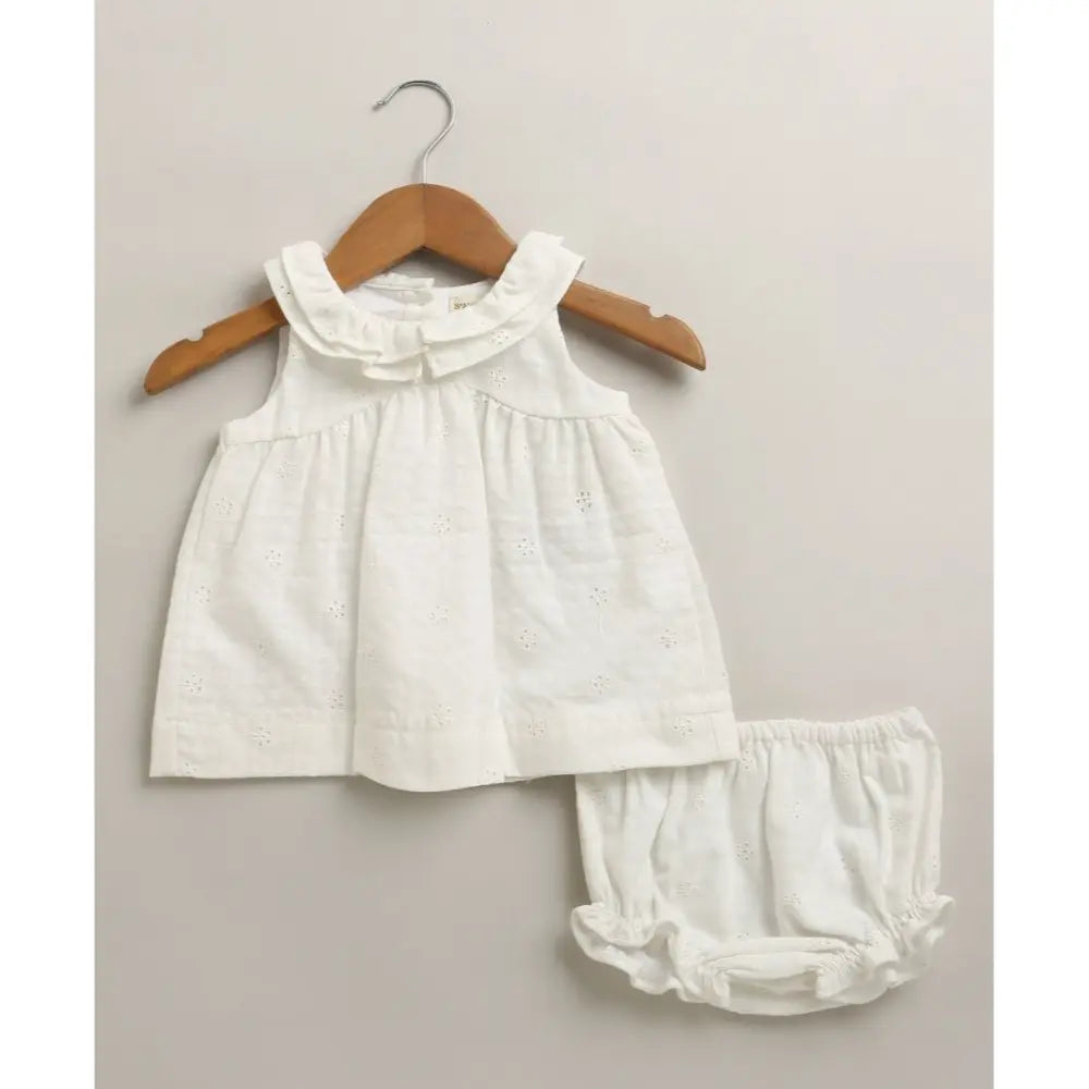 Sweetlime By As Organic Cotton Meadow Mist Floral Set - White - 9-12M