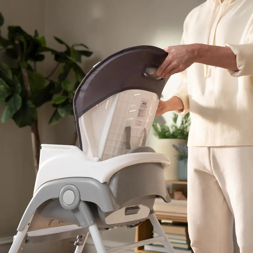 Ingenuity Trio Foldaway 6-in-1 High Chair with Booster Seat, Toddler Chair &amp; Foldable Space-Saving Design - Quill