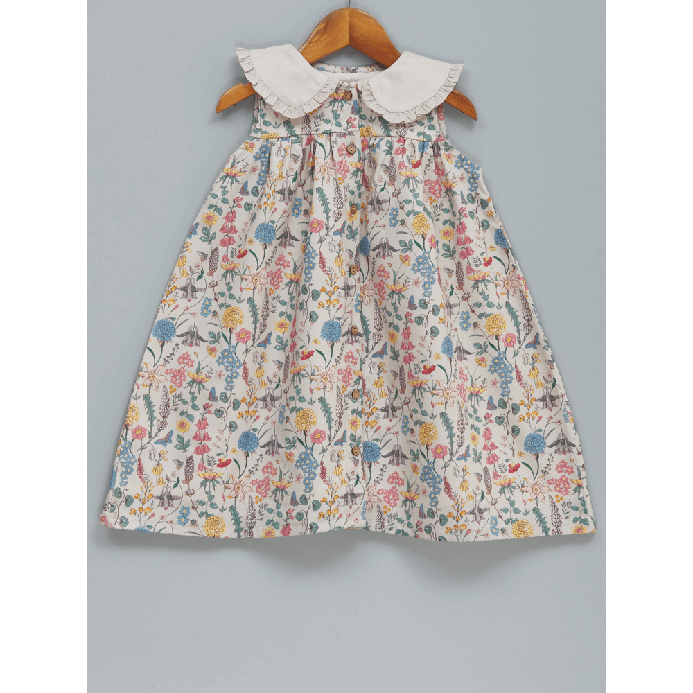 Liz Jacob Pretty Wild Things Handwoven Cotton Dress – Digitally Printed