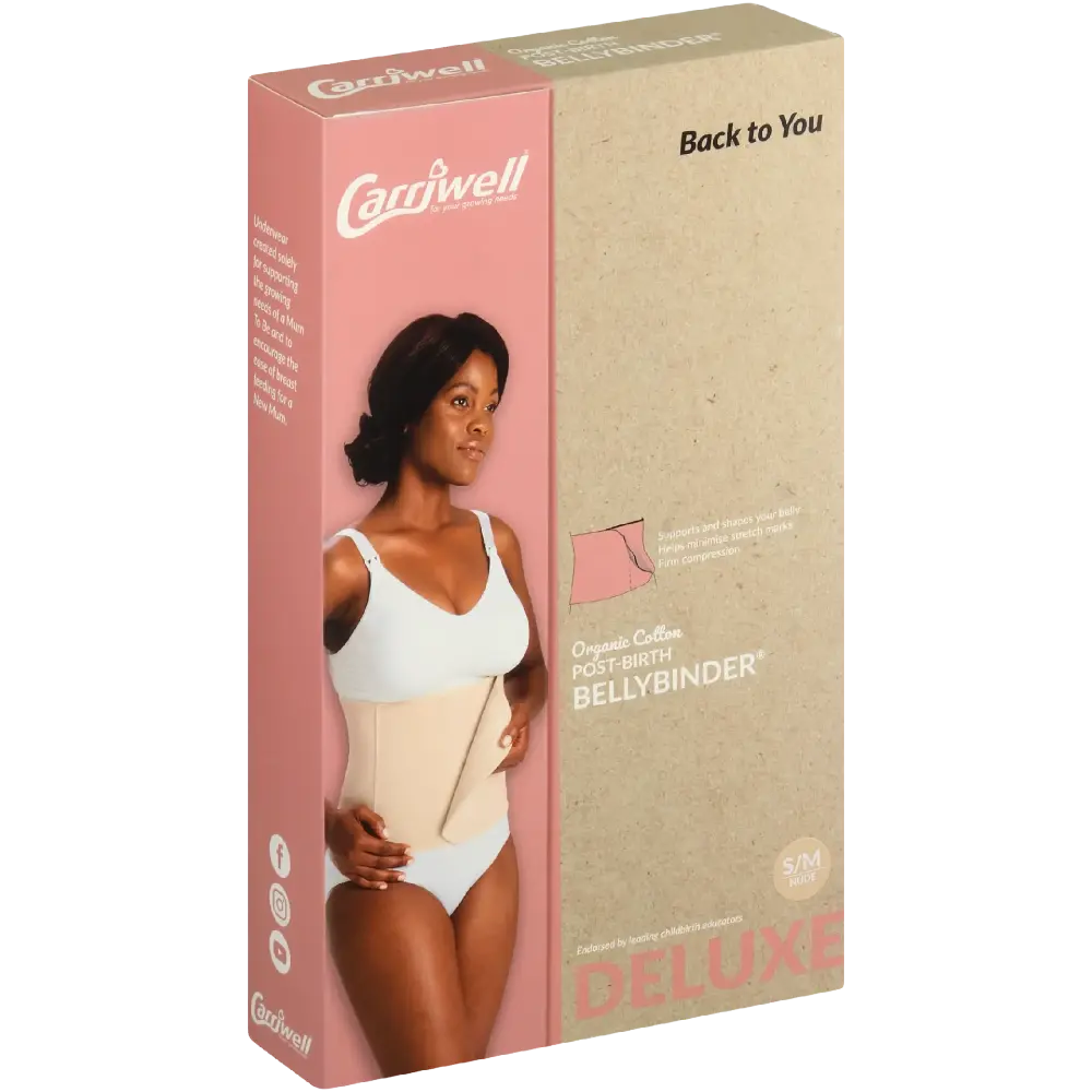 Carriwell Organic Cotton Post Birth Belly Binder - Black