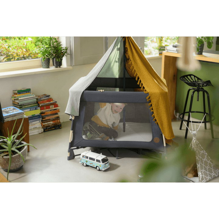 Maxi-Cosi Swift 3-in-1 Travel Cot &amp; Playpen, Birth - 3.5 Years - Graphite