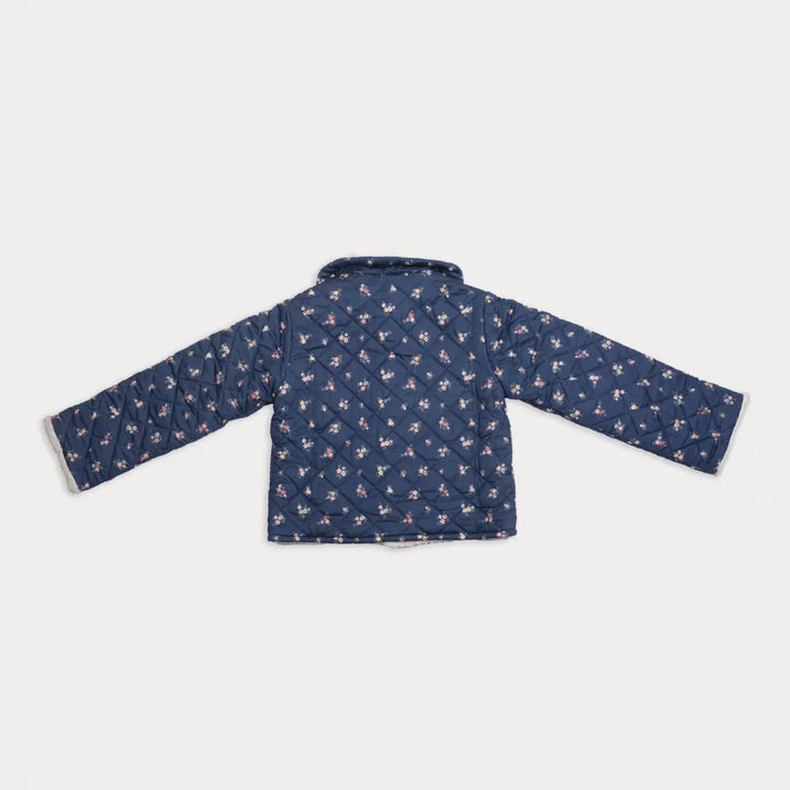 Early Sunday Esmée Jacket For Girls - Ditsy Bouquet Navy