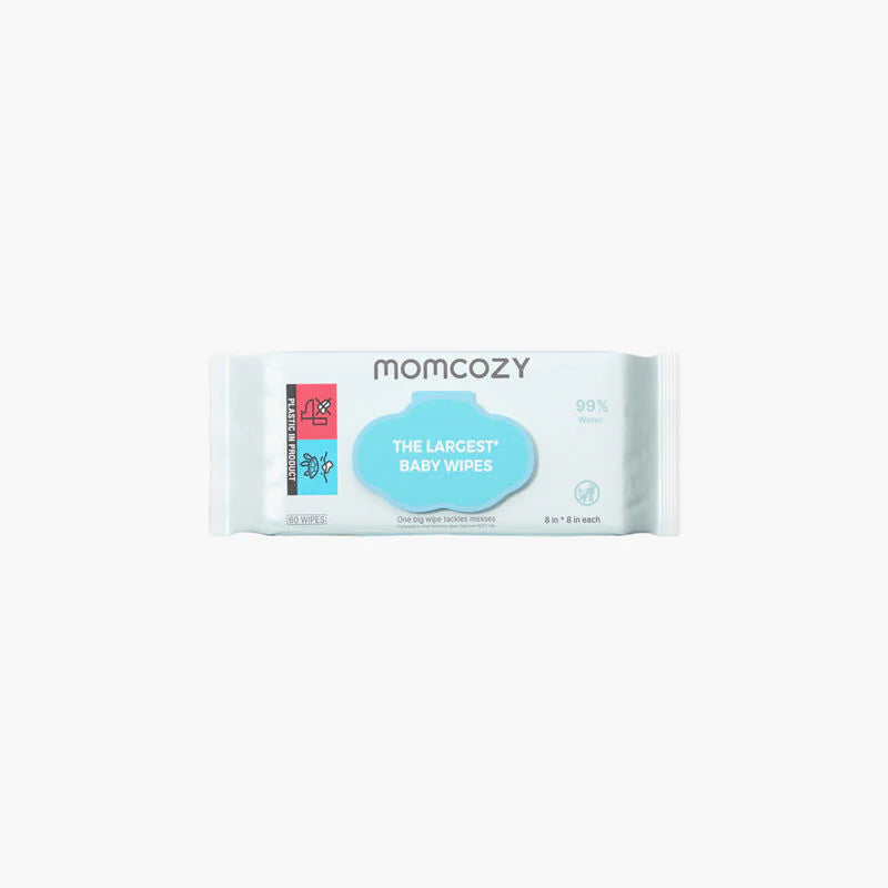 Momcozy Water Wipes-Extra Large Size Design- 60 count 1 Pack