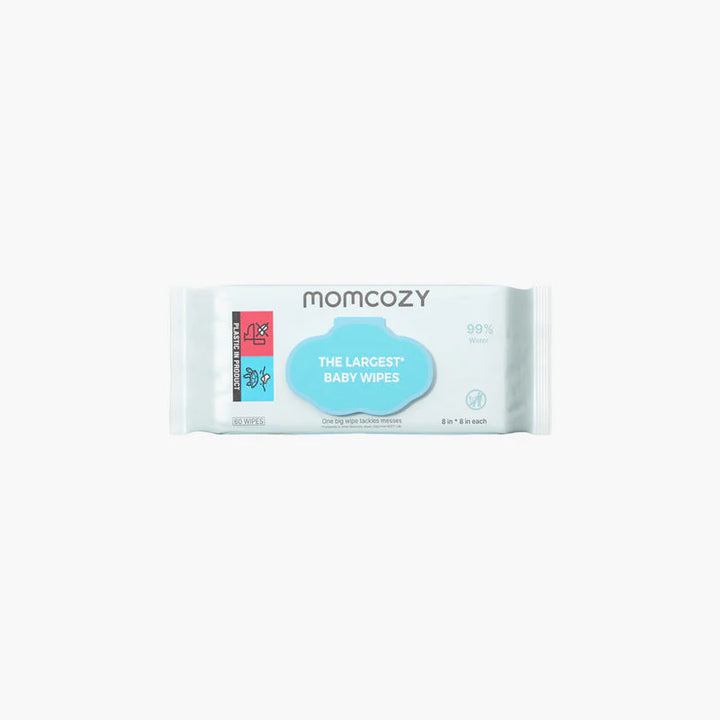 Momcozy Water Wipes-Extra Large Size Design- 60 count 1 Pack