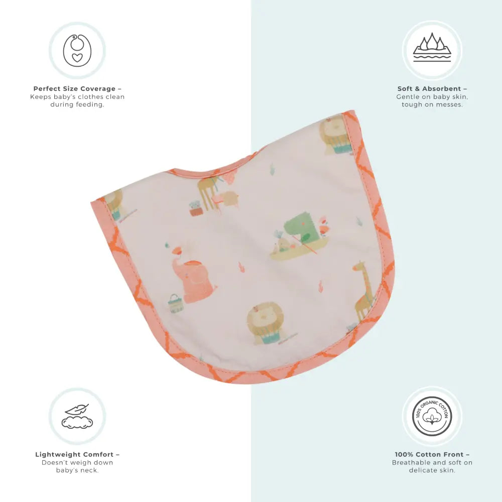 Abracadabra Cotton Jersey Newborn Bib Set (Pack of 3) - Hippo &amp; Me - 0-12 Months