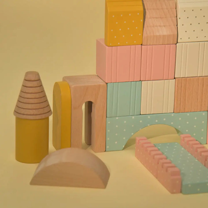 Playbox Wooden Building Blocks Toys Set