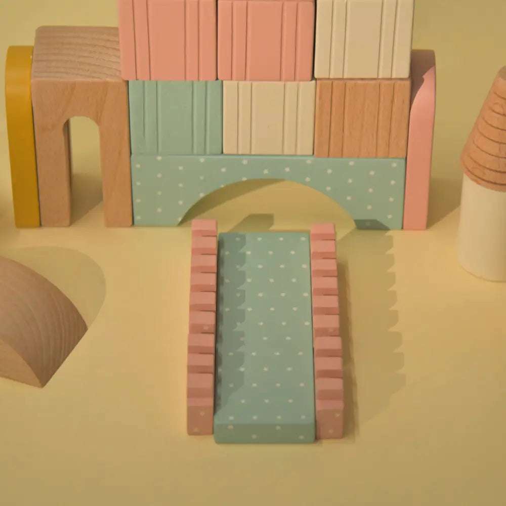Playbox Wooden Building Blocks Toys Set