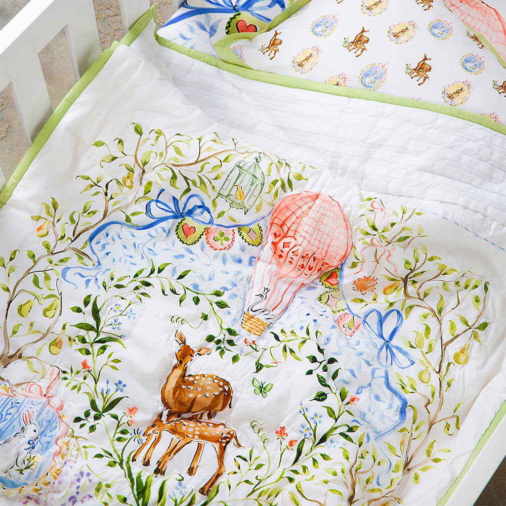 The Baby Trunk Enchanted Deer - Bedding Set