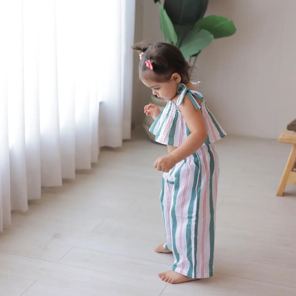 Mellow Muffin Breezy Pants - Matcha Sakura