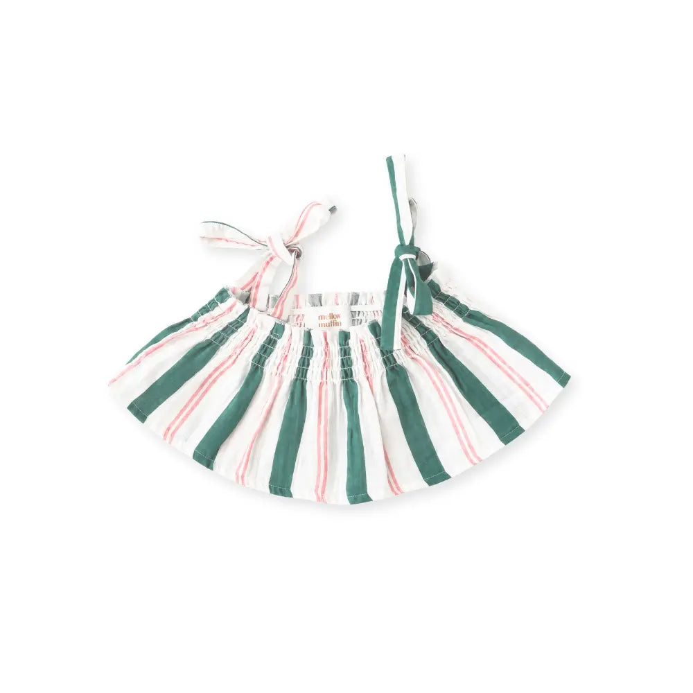 Mellow Muffin Strappy Crop Top - Matcha Sakura