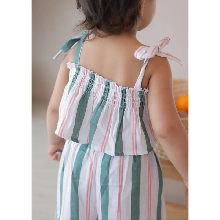 Mellow Muffin Strappy Crop Top - Matcha Sakura