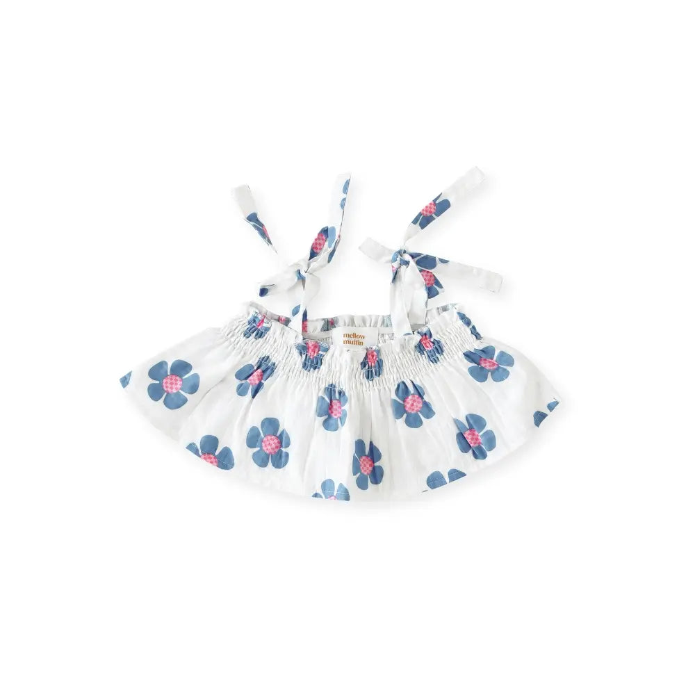 Mellow Muffin Strappy Crop Top - Berry Blossom
