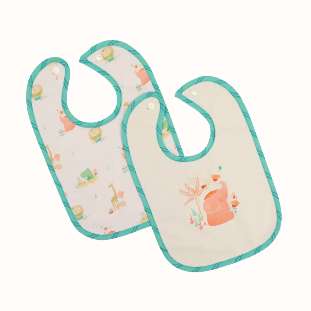Abracadabra Cotton Jersey Toddler Bib Set (Pack of 2) - Hipo &amp; Me - 6-36 Months