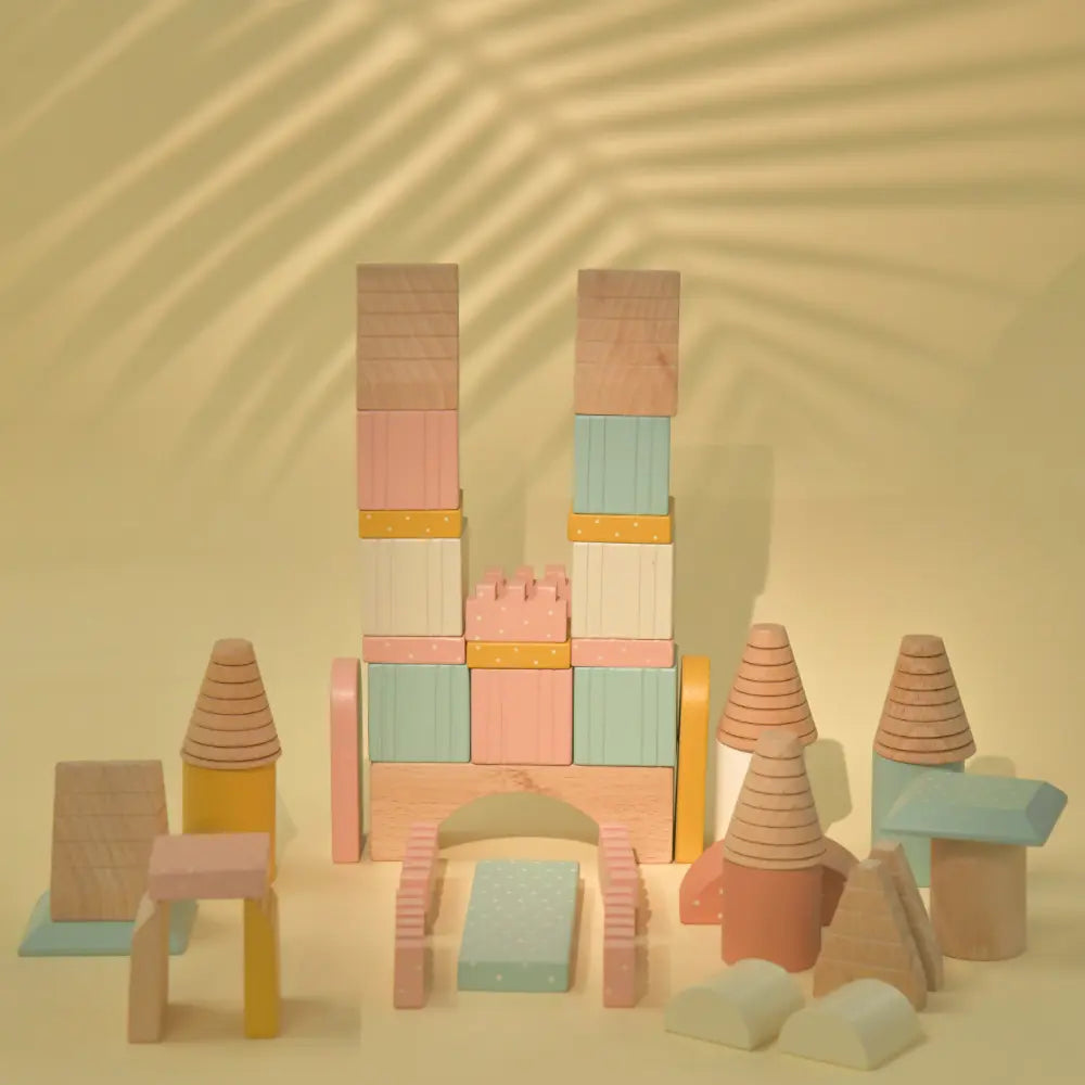Playbox Wooden Building Blocks Toys Set