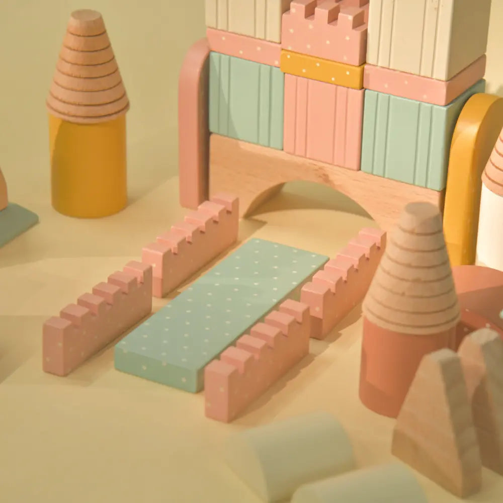 Playbox Wooden Building Blocks Toys Set