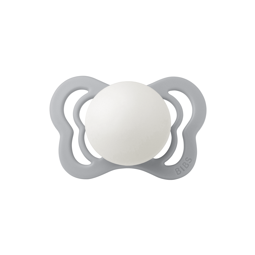 BIBS Couture Latex Anatomical Pacifier, Size 1 - Sage Glow/Cloud Glow(Pack of 2)