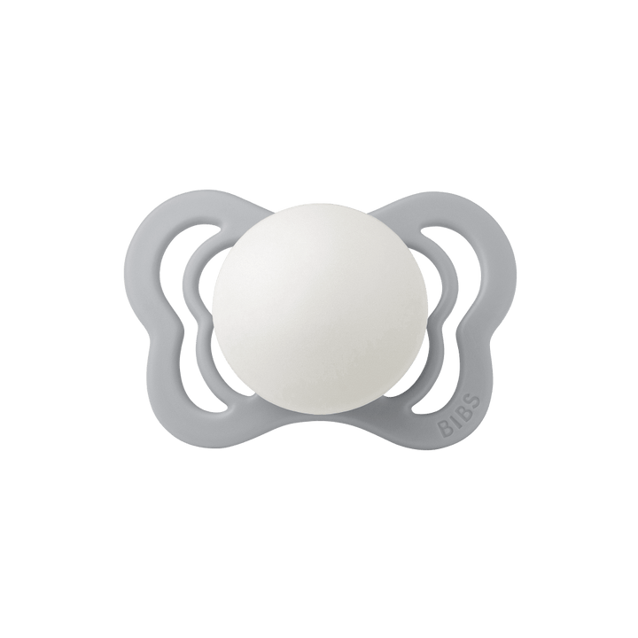 BIBS Couture Latex Anatomical Pacifier, Size 1 - Sage Glow/Cloud Glow(Pack of 2)