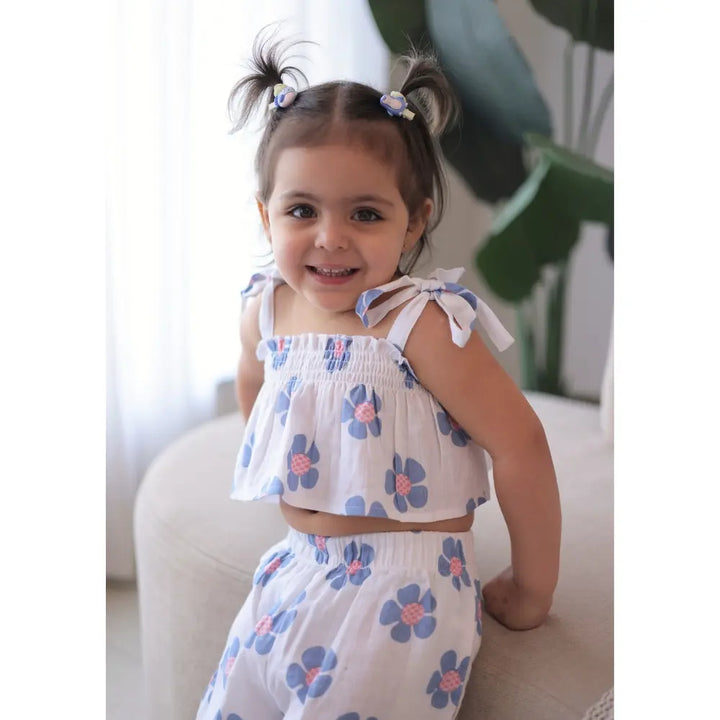 Mellow Muffin Strappy Crop Top - Berry Blossom
