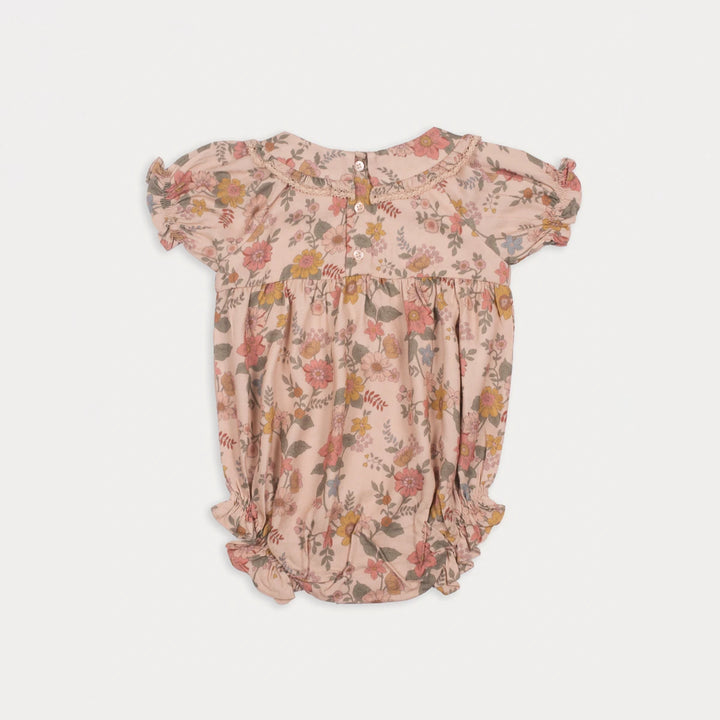 Early Sunday Mathilda Baby Bubble Romper For Girls - Bloom