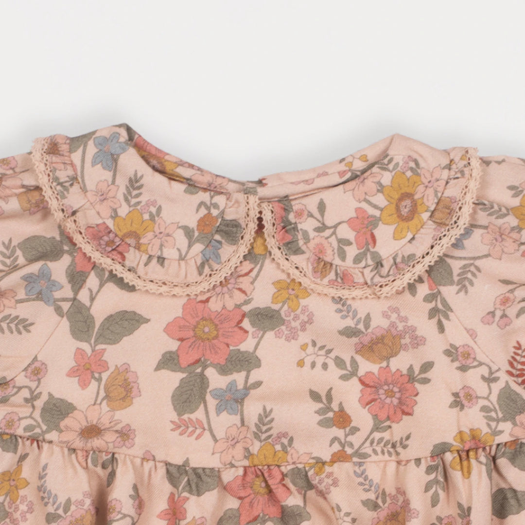 Early Sunday Mathilda Baby Bubble Romper For Girls - Bloom