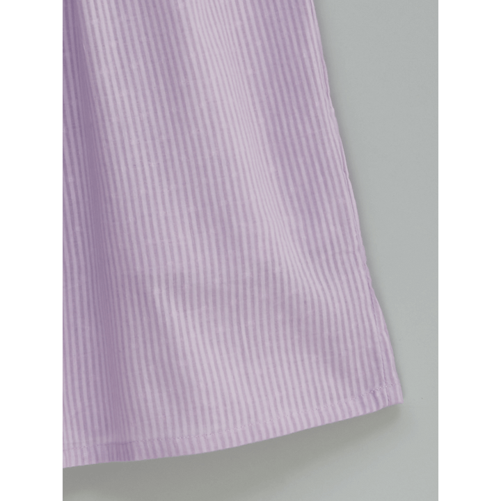 Liz Jacob Sweet Lavender Handwoven Cotton Dress – Hand Smocked