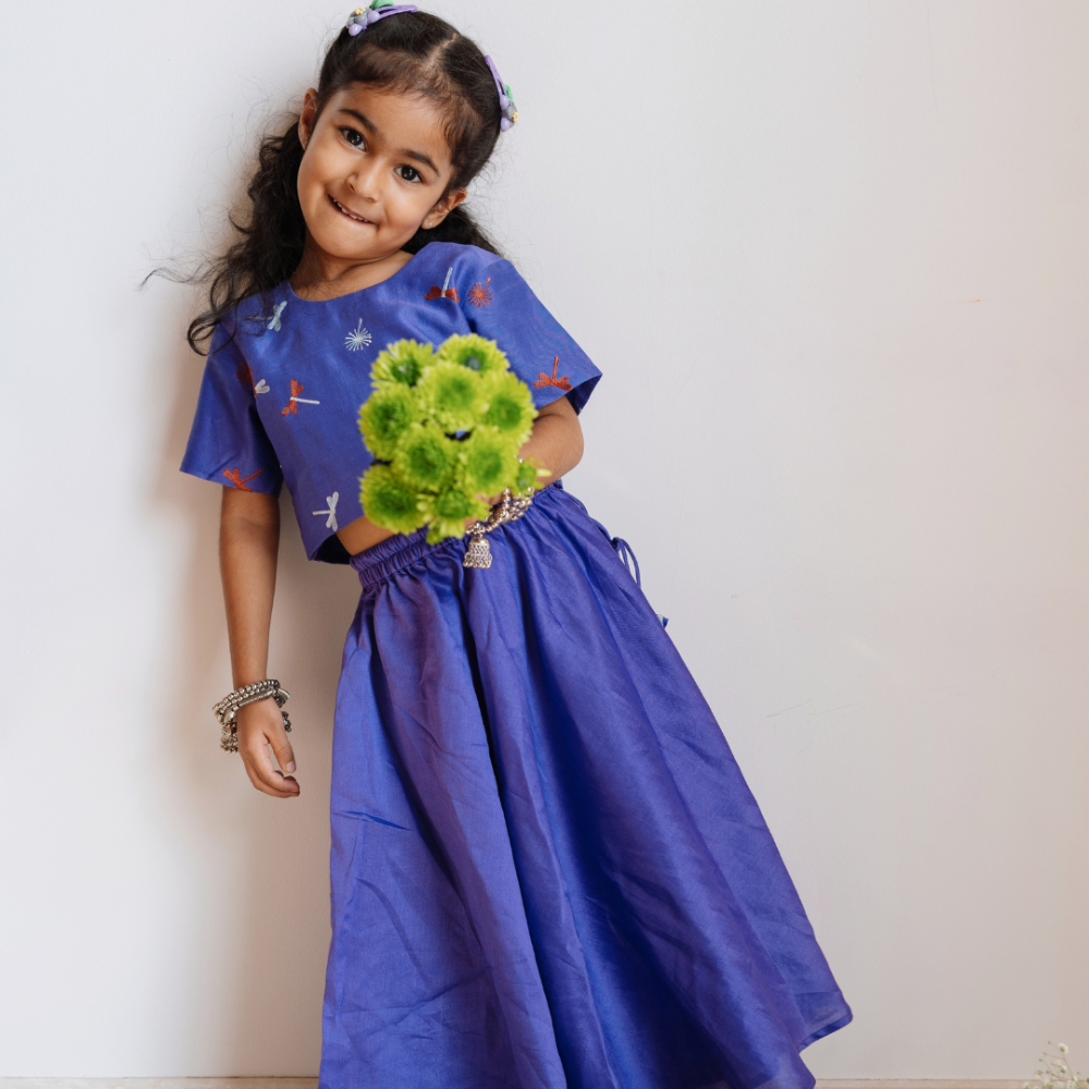 Dulaar Lehenga Set - Dancing with Dragonflies