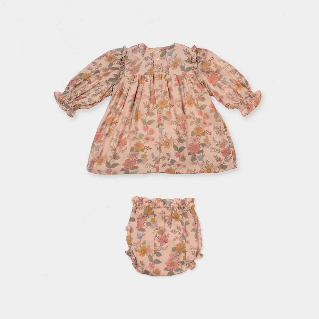 Early Sunday Lottie Baby Dress &amp; Bloomer Set For Girls - Bloom