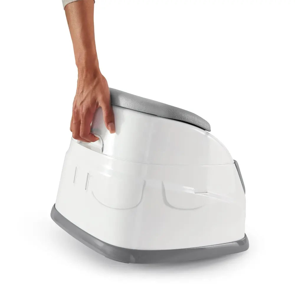 Ingenuity Baby Base 2-in-1 Booster Seat with Removable Tray &amp; Toddler Seat Conversion, Designed for Feeding &amp; Playtime, 6 - 36 months, Mist