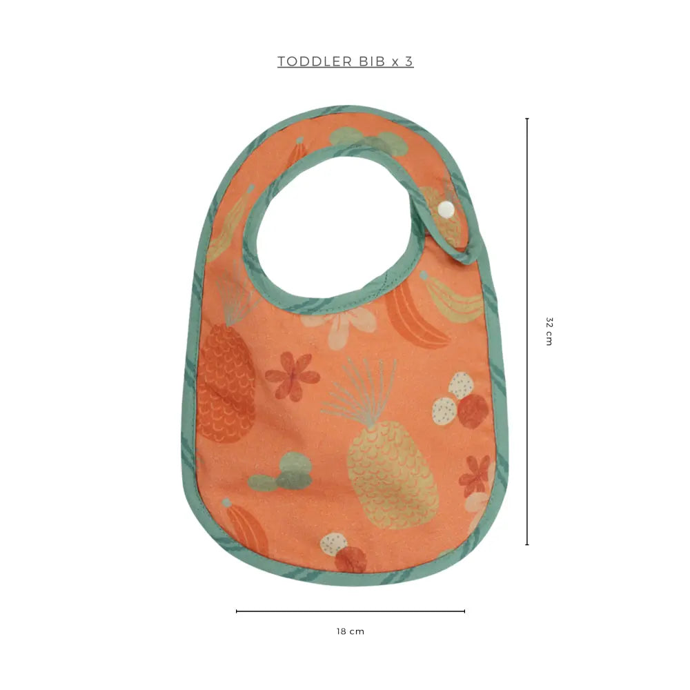 Abracadabra Cotton Jersey Newborn Bib Set (Pack of 3) - Hippo &amp; Me - 0-12 Months
