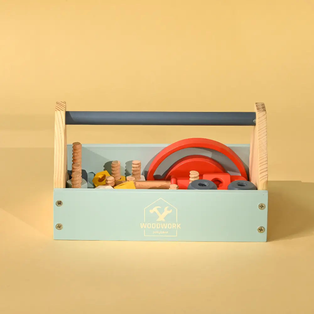 Playbox Pretend Play Toy Wooden Tool Kit - 31 pcs