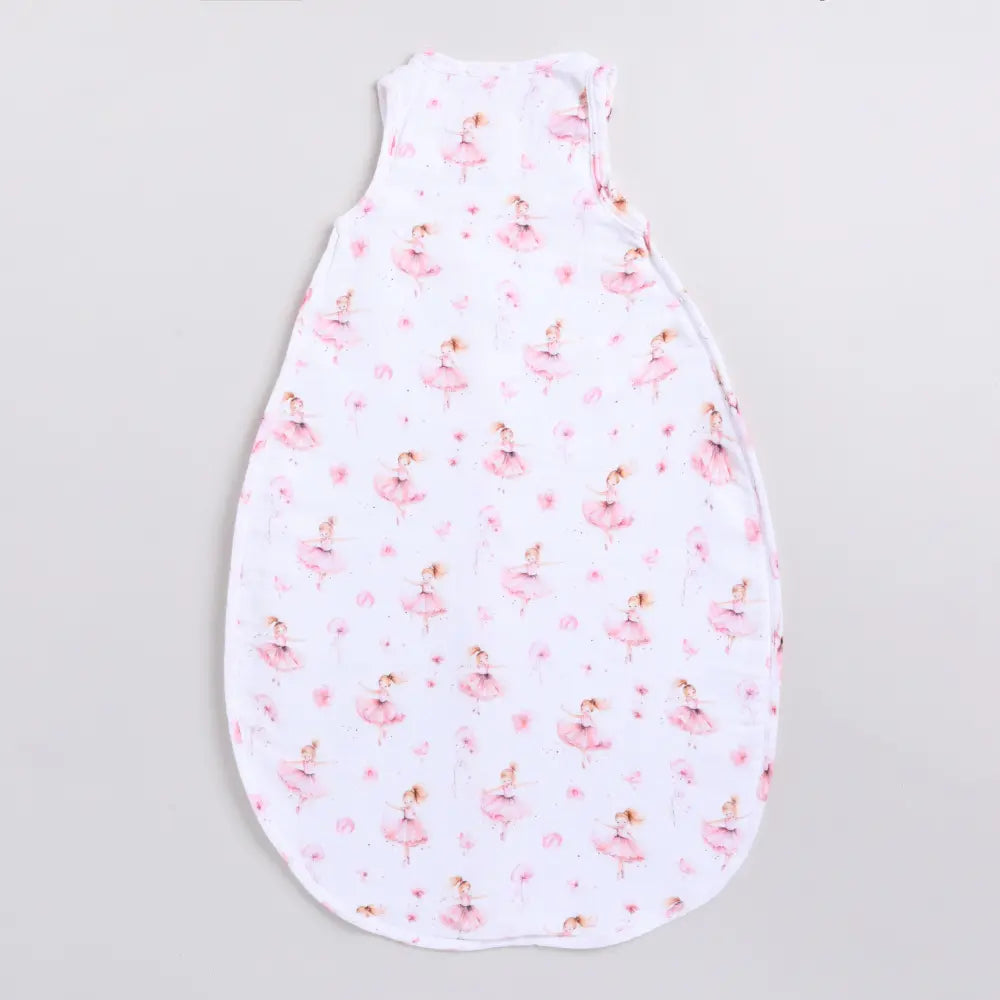 Cot &amp; Candy Baby Organic Baby Muslin Sleeping Bag-Ballerina