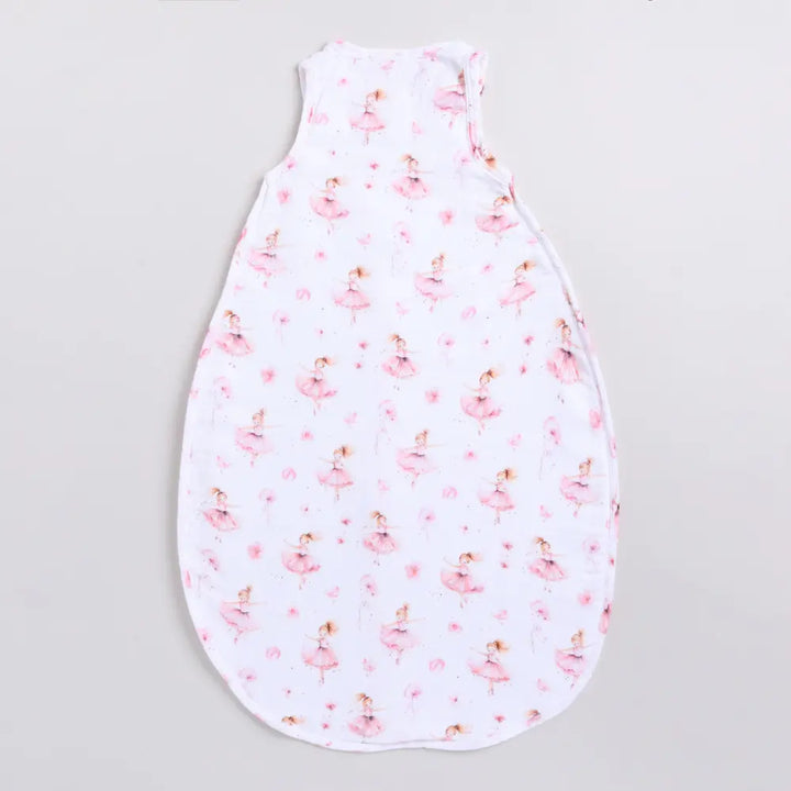 Cot &amp; Candy Baby Organic Baby Muslin Sleeping Bag-Ballerina
