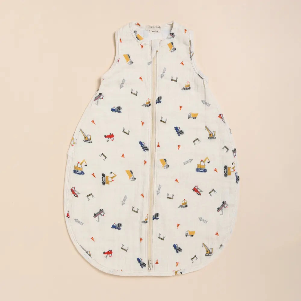 Cot &amp; Candy Baby Organic Baby Muslin Sleeping Bag-Construction