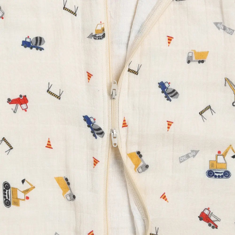 Cot &amp; Candy Baby Organic Baby Muslin Sleeping Bag-Construction
