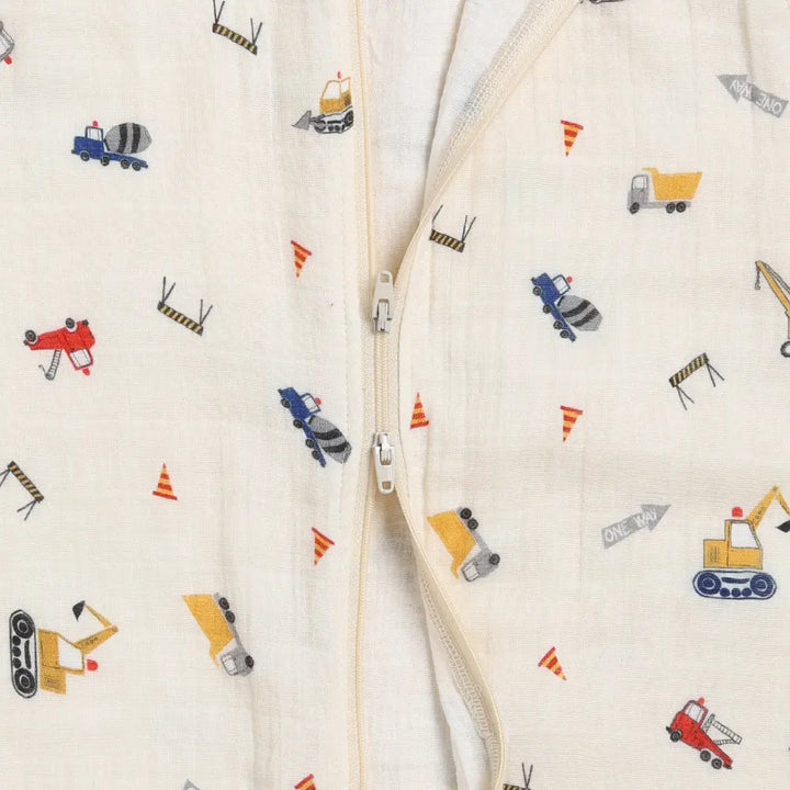 Cot &amp; Candy Baby Organic Baby Muslin Sleeping Bag-Construction