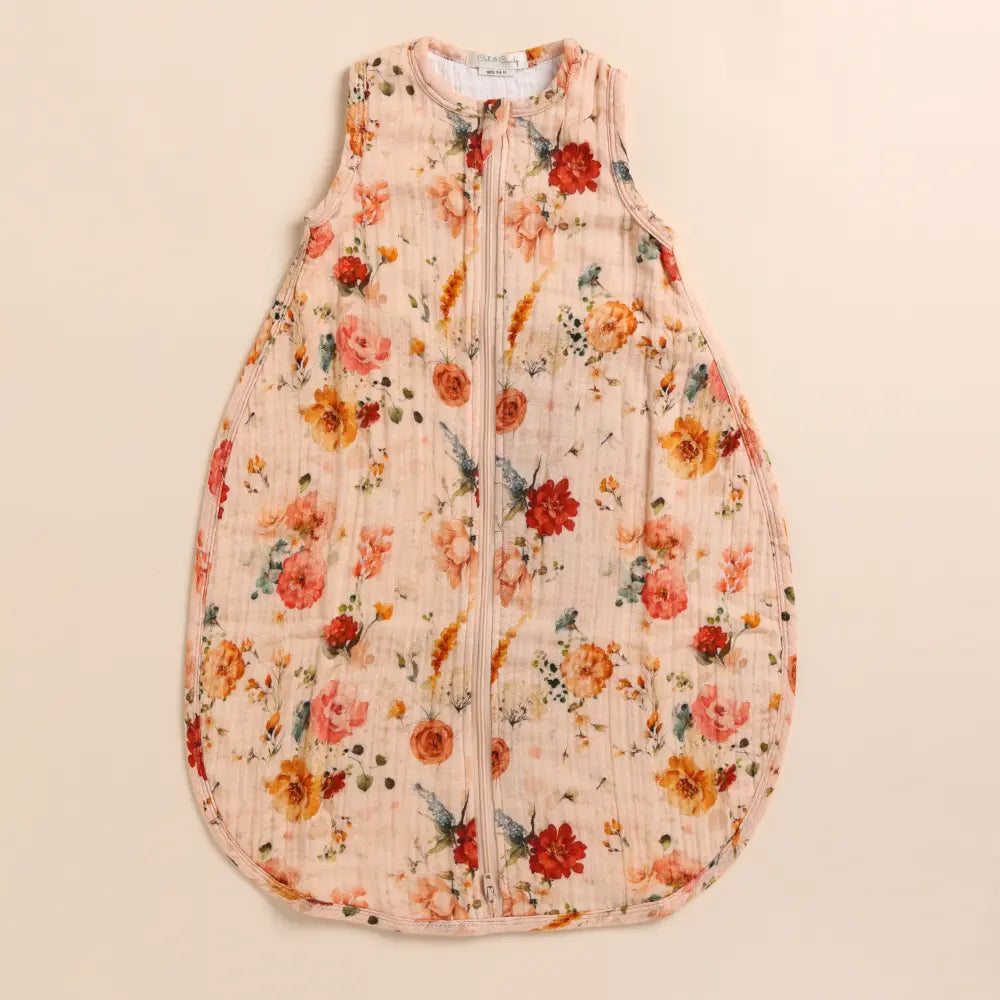 Cot &amp; Candy Baby Organic Baby Muslin Sleeping Bag-Floras