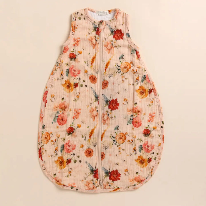 Cot &amp; Candy Baby Organic Baby Muslin Sleeping Bag-Floras