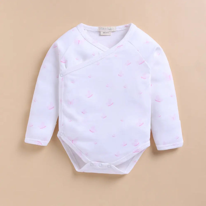 Cot &amp; Candy Organic Kimono Bodysuit - Butterfly Print