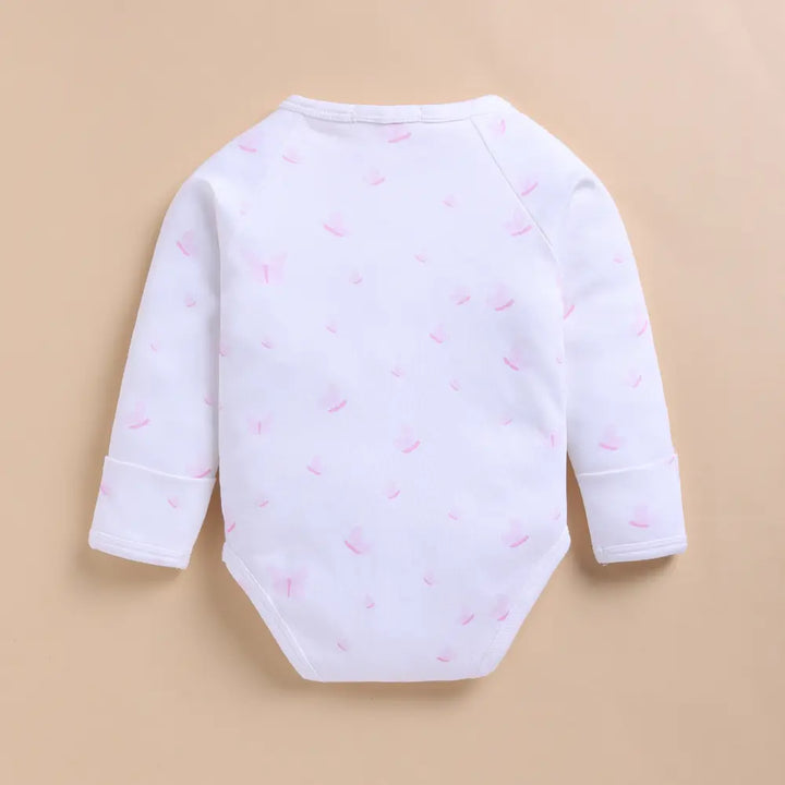 Cot &amp; Candy Organic Kimono Bodysuit - Butterfly Print