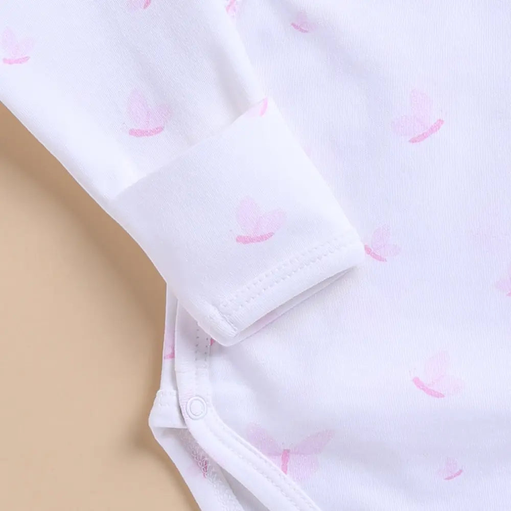 Cot &amp; Candy Organic Kimono Bodysuit - Butterfly Print