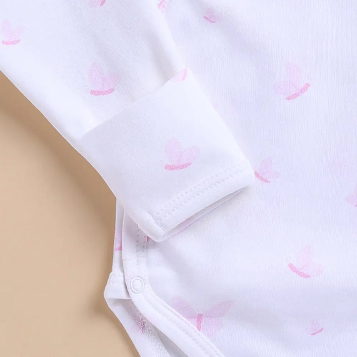 Cot &amp; Candy Organic Kimono Bodysuit - Butterfly Print