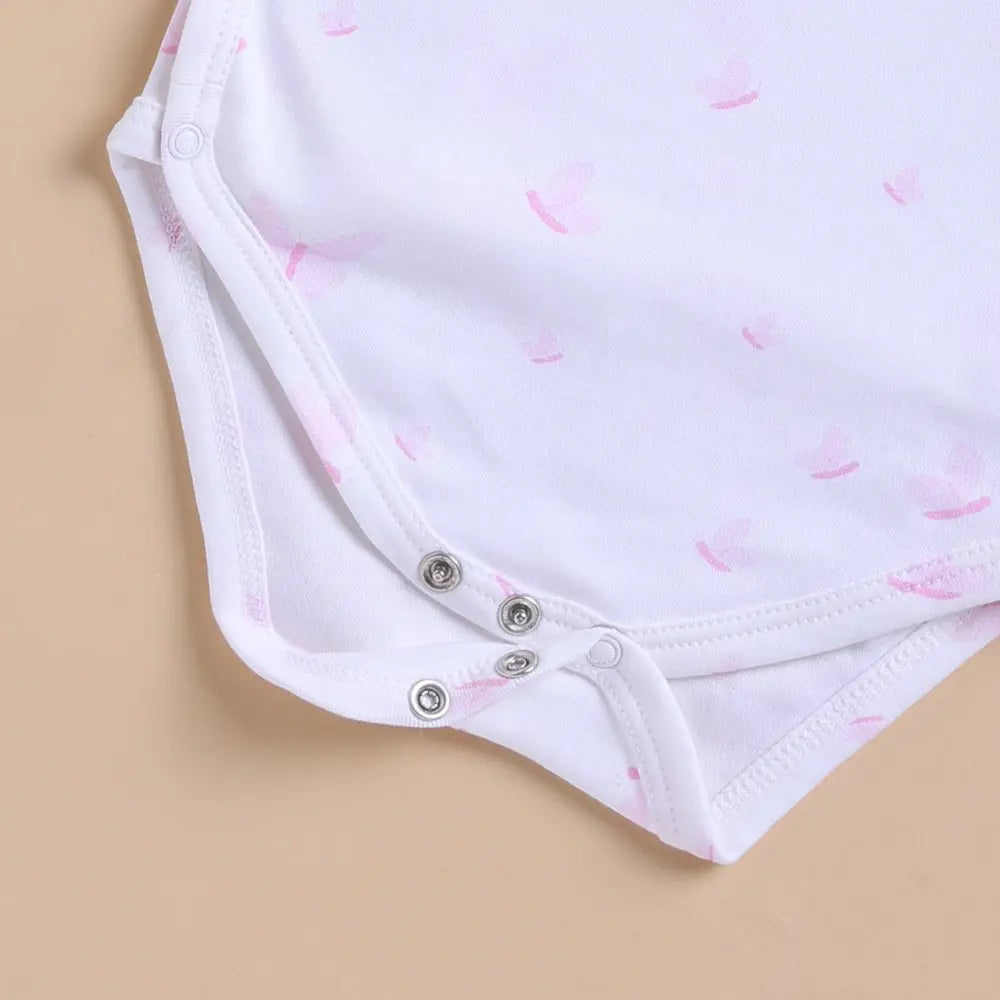 Cot &amp; Candy Organic Kimono Bodysuit - Butterfly Print