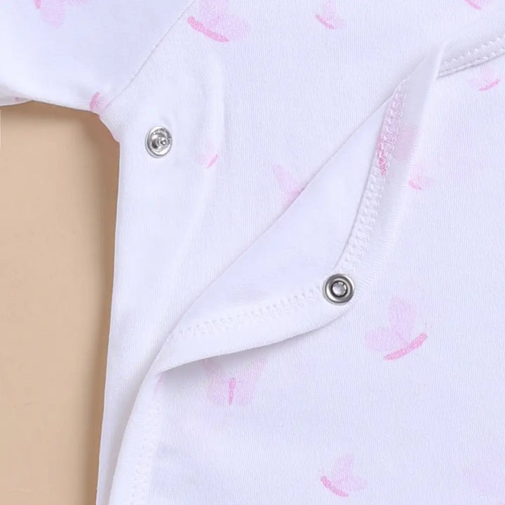 Cot &amp; Candy Organic Kimono Bodysuit - Butterfly Print