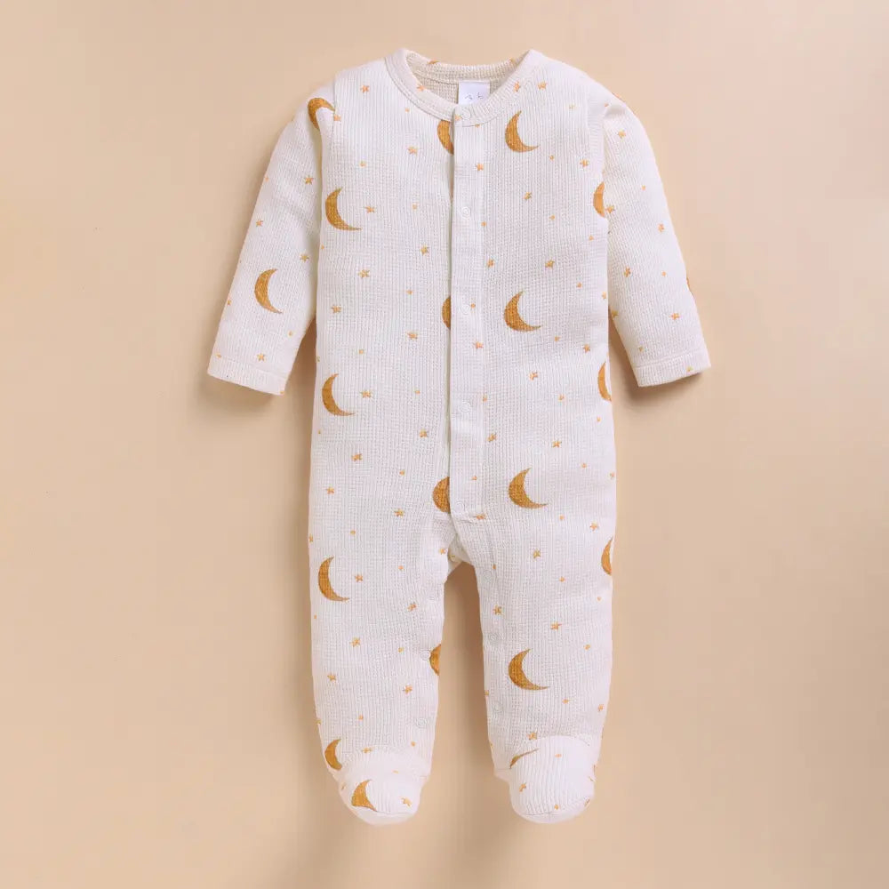 Cot &amp; Candy Organic Footed Sleepsuit With Snap - Tiny Twinkle