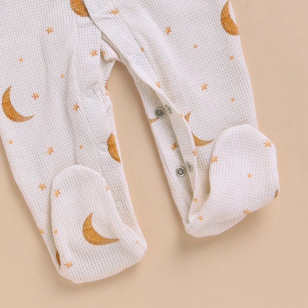 Cot &amp; Candy Organic Footed Sleepsuit With Snap - Tiny Twinkle
