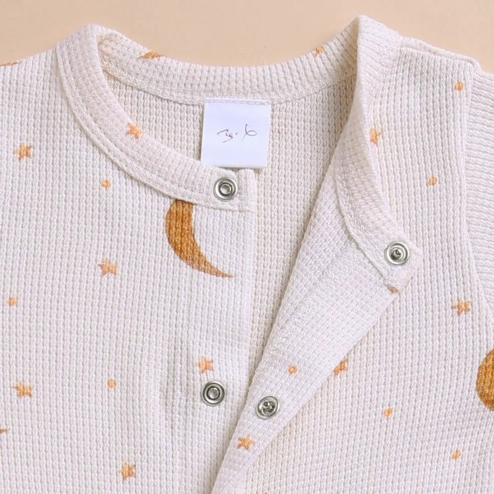 Cot &amp; Candy Organic Footed Sleepsuit With Snap - Tiny Twinkle