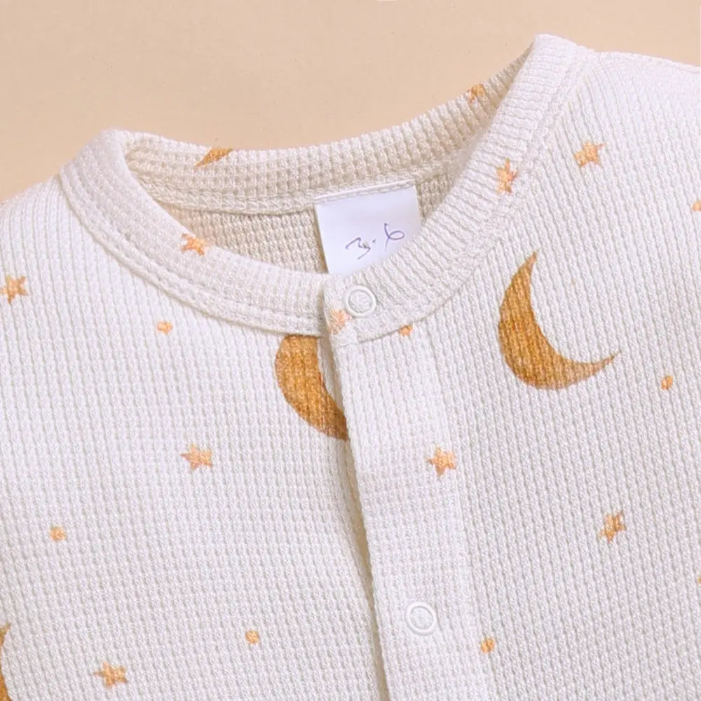 Cot &amp; Candy Organic Footed Sleepsuit With Snap - Tiny Twinkle